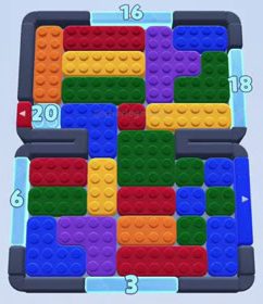 Color Block Jam level: screenshot of the board