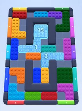 Color Block Jam level 26: screenshot of the board