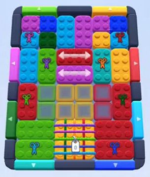 Color Block Jam level 228 / 616 / 1066: screenshot of the board