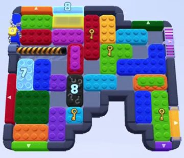 Color Block Jam level 1468 / 1458 / 1460 / 1461 / 1471: screenshot of the board