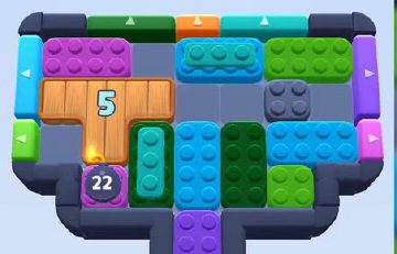 Color Block Jam level 363 / 474 / 757 / 1257: screenshot of the board