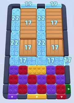 Color Block Jam level: screenshot of the board