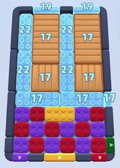 Color Block Jam level 32: screenshot of the board