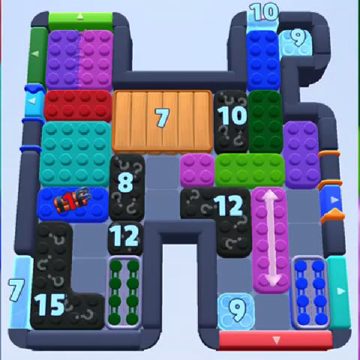 Color Block Jam level 1169 / 1168 / 2070: screenshot of the board