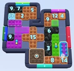 Color Block Jam level: screenshot of the board