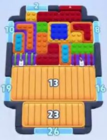 Color Block Jam level: screenshot of the board