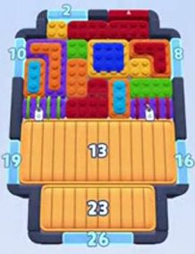 Color Block Jam level 1741 / 2748: screenshot of the board