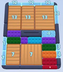 Color Block Jam level: screenshot of the board