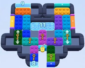 Color Block Jam level 656 / 1609: screenshot of the board