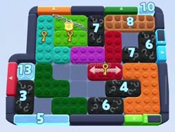Color Block Jam level 1364 / 1376 / 2284: screenshot of the board