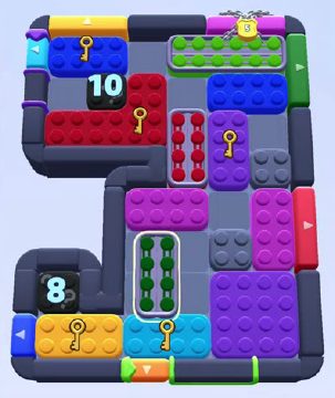 Color Block Jam level 1197 / 1199 / 1200 / 1196 / 2065: screenshot of the board