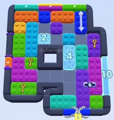 Color Block Jam level 1504 / 1500: screenshot of the board