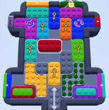 Color Block Jam level 1271 / 1261 / 1264: screenshot of the board