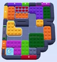 Color Block Jam level 1146: screenshot of the board