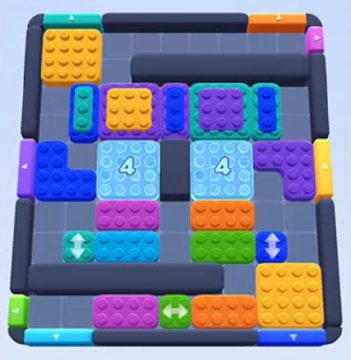 Color Block Jam level 29: screenshot of the board