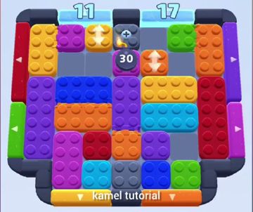Color Block Jam level 352 / 438 / 746 / 1190: screenshot of the board