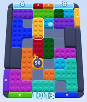 Color Block Jam level 218 / 606 / 662 / 1056 / 1742: screenshot of the board