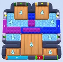 Color Block Jam level 1667 / 1683 / 2657: screenshot of the board