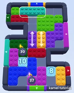 Color Block Jam level 526 / 1203 / 1420: screenshot of the board
