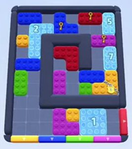 Color Block Jam level 83 / 406 / 871 / 1477: screenshot of the board