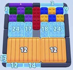 Color Block Jam level: screenshot of the board