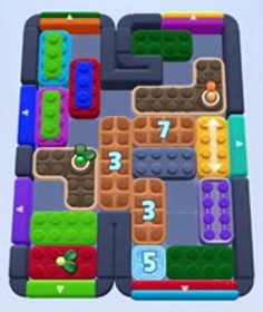Color Block Jam level 1671 / 1685 / 2675: screenshot of the board