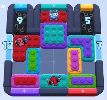Color Block Jam level 1008 / 1023 / 1923: screenshot of the board