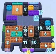 Color Block Jam level 1548 / 2458: screenshot of the board