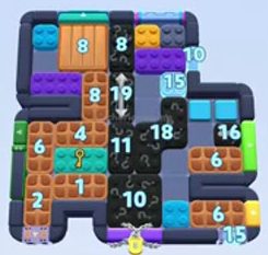 Color Block Jam level: screenshot of the board