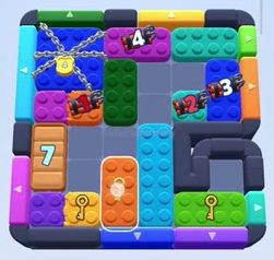 Color Block Jam level 809 / 1704: screenshot of the board