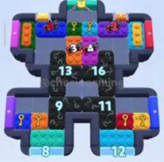 Color Block Jam level 795 / 796: screenshot of the board