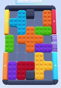 Color Block Jam level 65: screenshot of the board