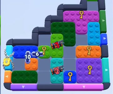 Color Block Jam level 833 / 1733: screenshot of the board