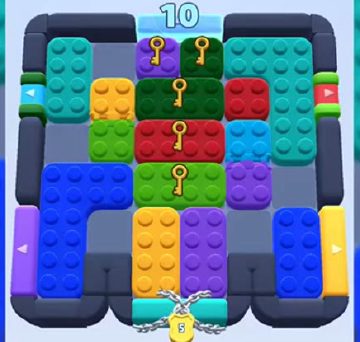Color Block Jam level 576 / 1253 / 1470: screenshot of the board