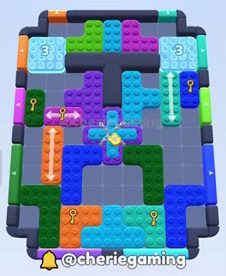 Color Block Jam level: screenshot of the board