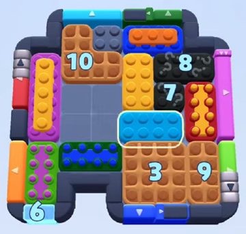 Color Block Jam level 1191 / 1199 / 2094: screenshot of the board