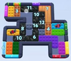 Color Block Jam level: screenshot of the board