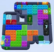 Color Block Jam level 1474 / 1481 / 1477 / 1483: screenshot of the board