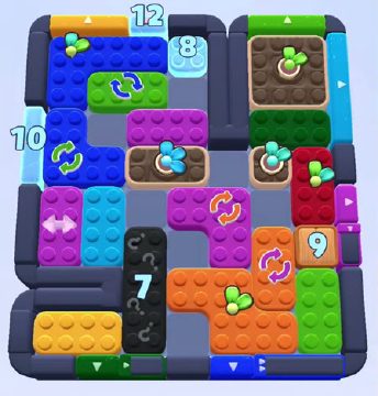 Color Block Jam level 1279 / 2167: screenshot of the board